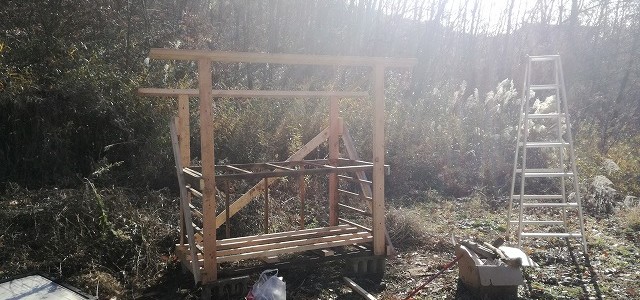 薪小屋作り
